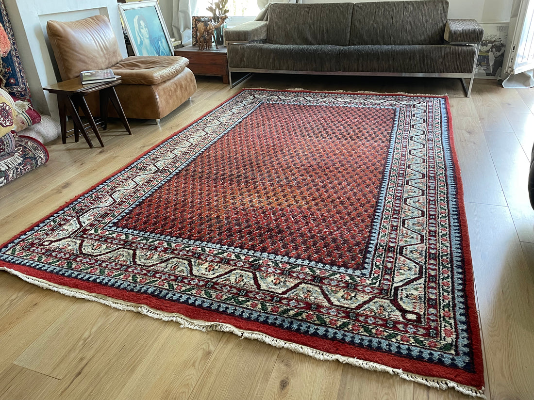 Hand-knotted vintage rug – Sarough Mir – approx. 295 × 192 cm