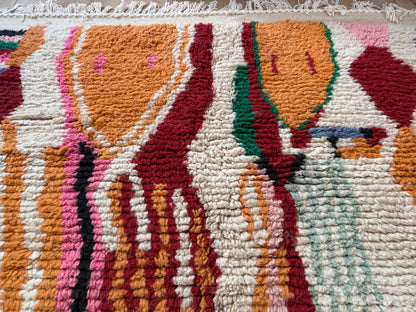 Handgeknoopt Marokkaans Azilal tapijt – 246 × 182 cm