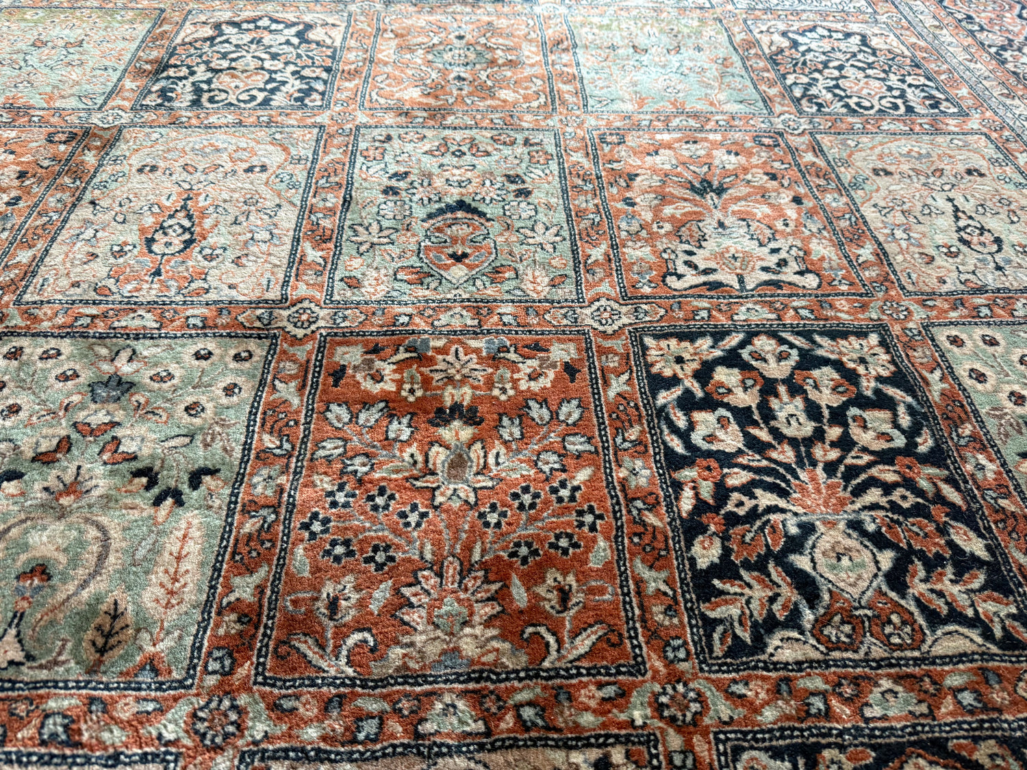 Handgeknoopt vintage Oosters India Bachtiari stijl tapijt – ca. 310 × 206 cm