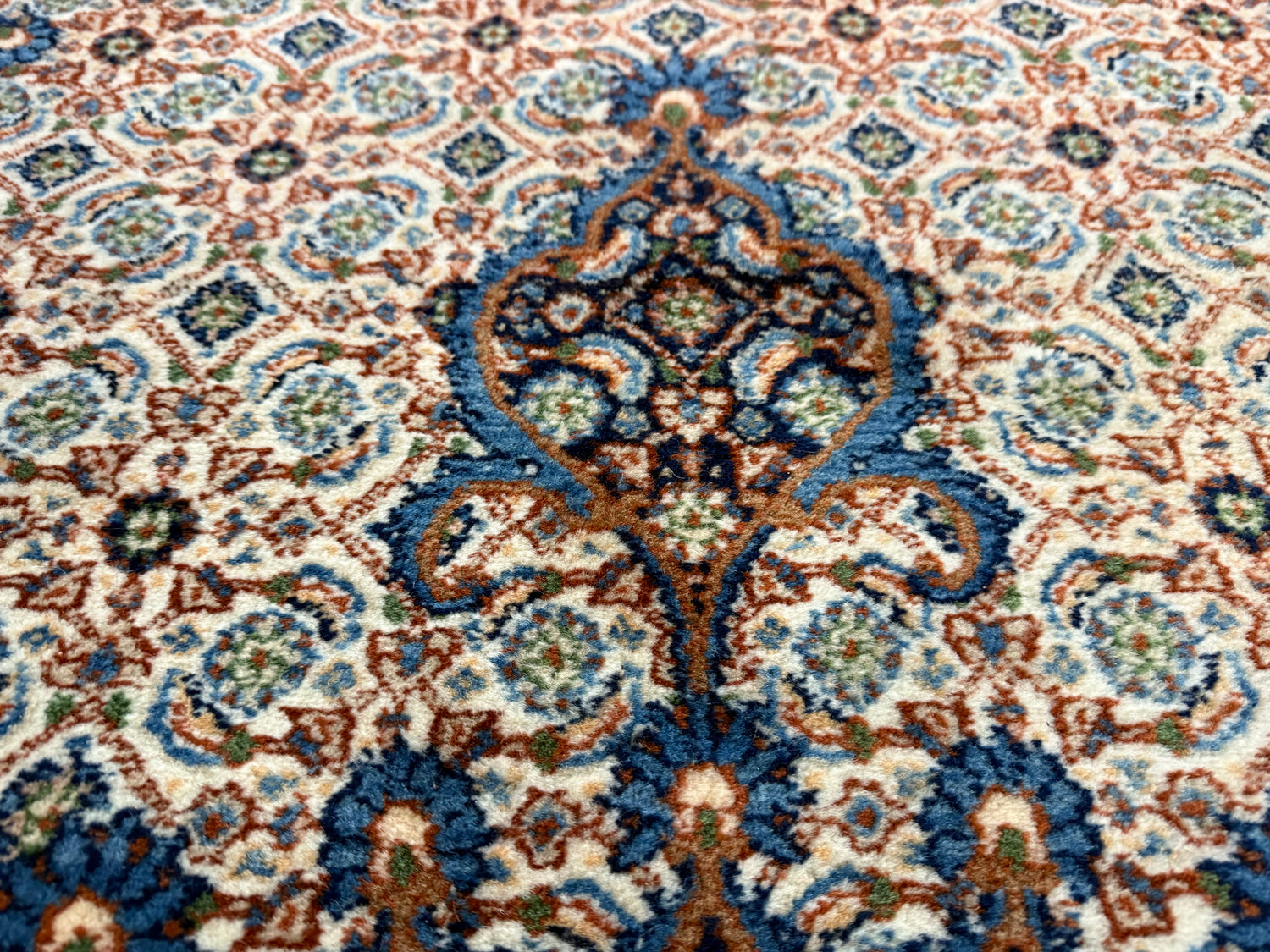 Handgeknoopt Oosters vintage tapijt – 310 × 200 cm – Professioneel gereinigd