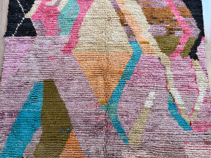 Marokkaans vintage Berber tapijt met zachte pasteltinten – 288 × 170 cm