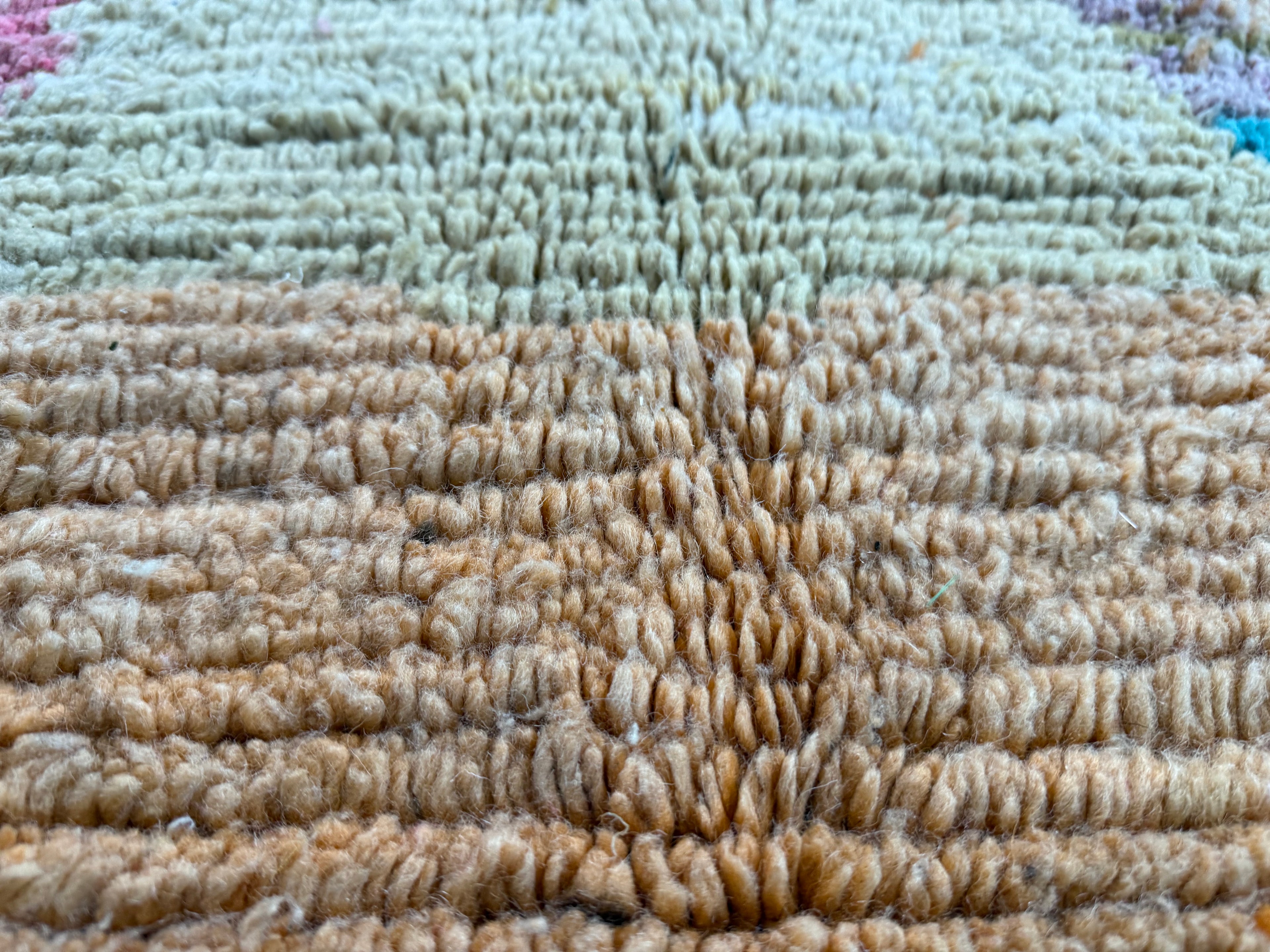 Marokkaans vintage Berber tapijt met zachte pasteltinten – 288 × 170 cm