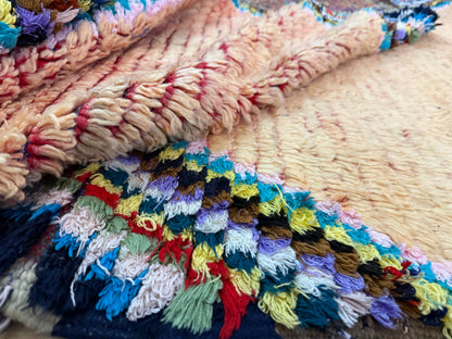 Vintage handgeknoopt Marokkaans tapijt – 370 × 204 cm