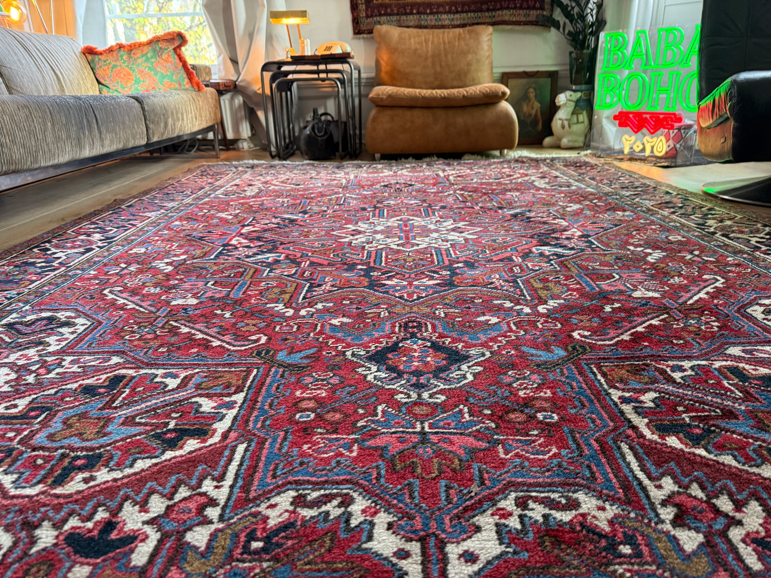 Heriz-stijl vintage tapijt – 320 × 223 cm