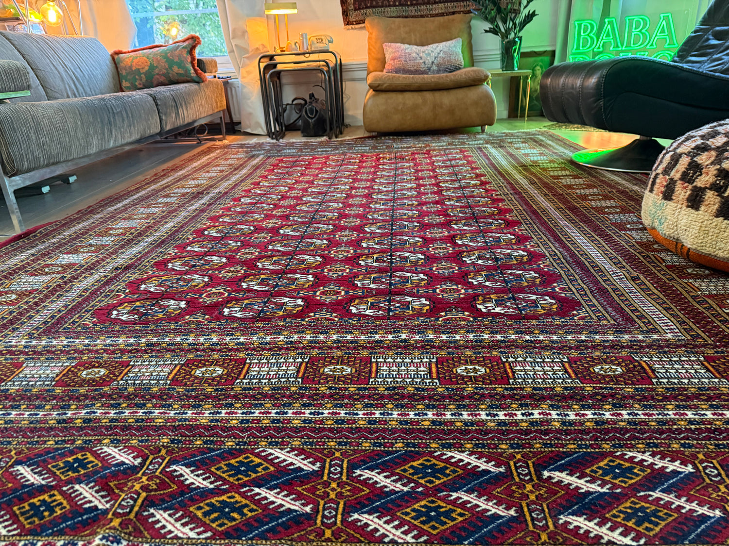 Handgeknoopt Bokhara tapijt – ca. 320 × 223 cm