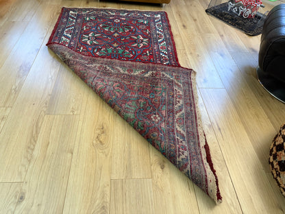 Sleets Vintage handgeknoopt oosters tapijt – 193 × 104 cm