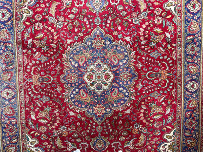 Handgeknoopt vintage Tabriz tapijt – ca. 301 × 205 cm