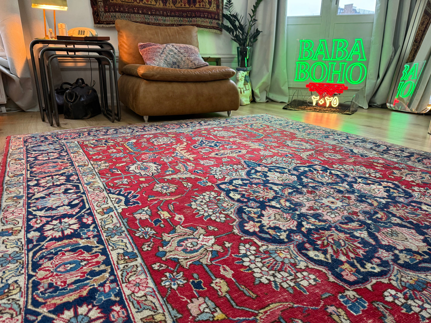 Handgeknoopt vintage tapijt – ca. 303 × 193 cm