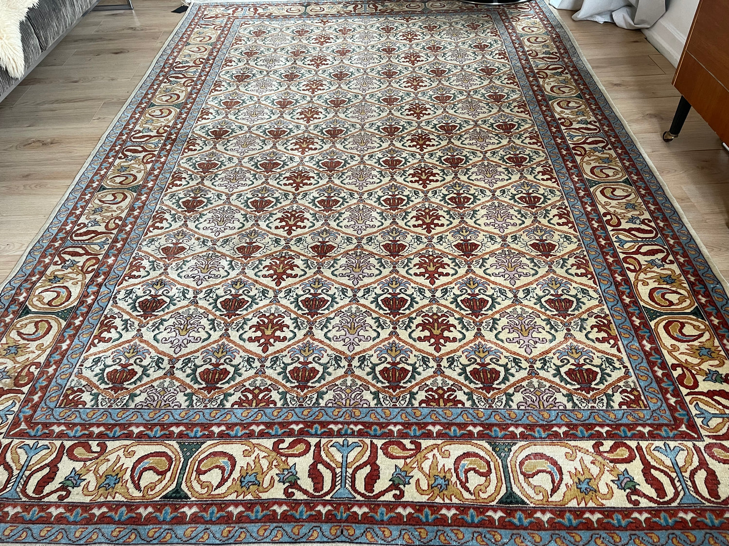 Handgeknoopt vintage tapijt – ca. 290 × 200 cm