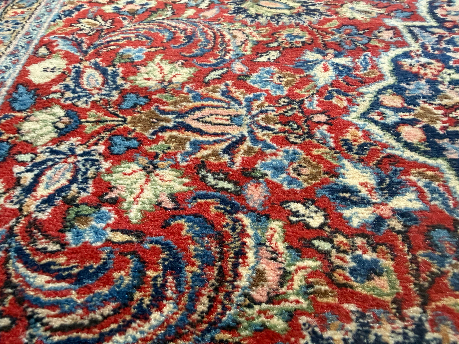 Vintage hand-knotted classic carpet 243 × 148 cm