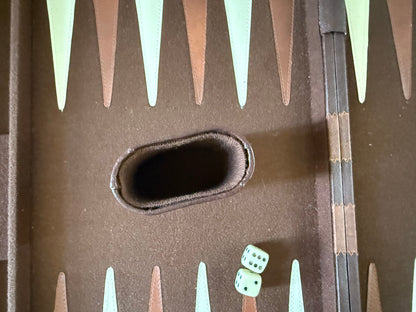 Vintage Backgammon Set Years 80 (1981) Retro Executive Briefcase