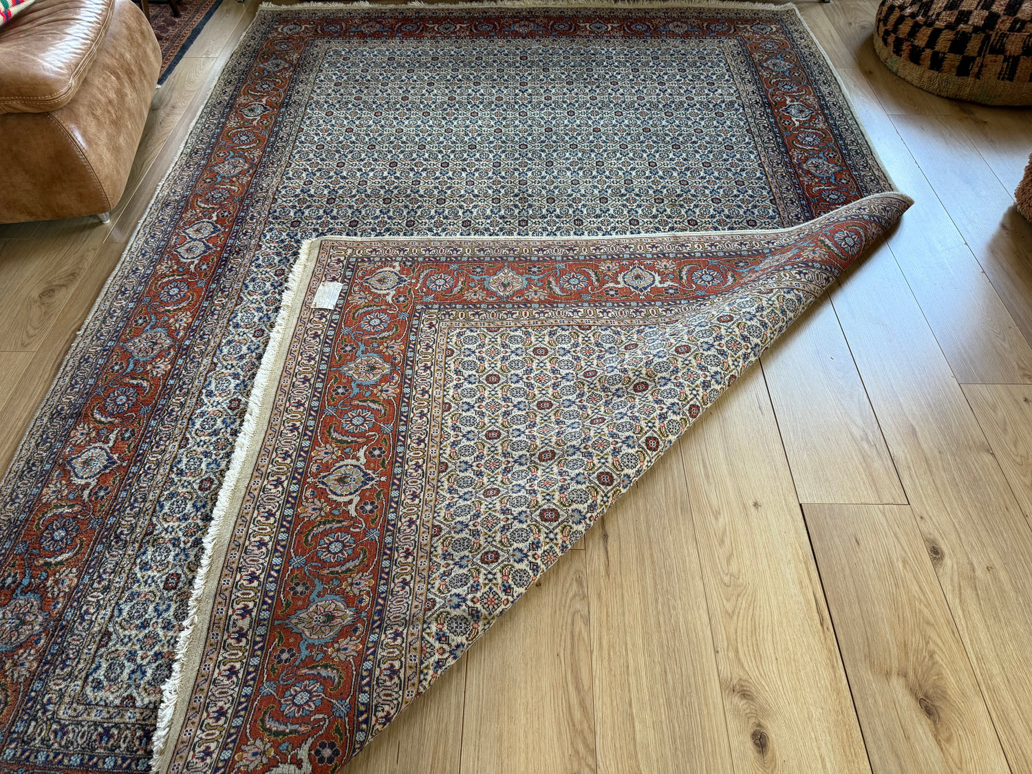 Handgeknoopt vintage oosters tapijt – Moud stijl – ca. 280 × 198 cm