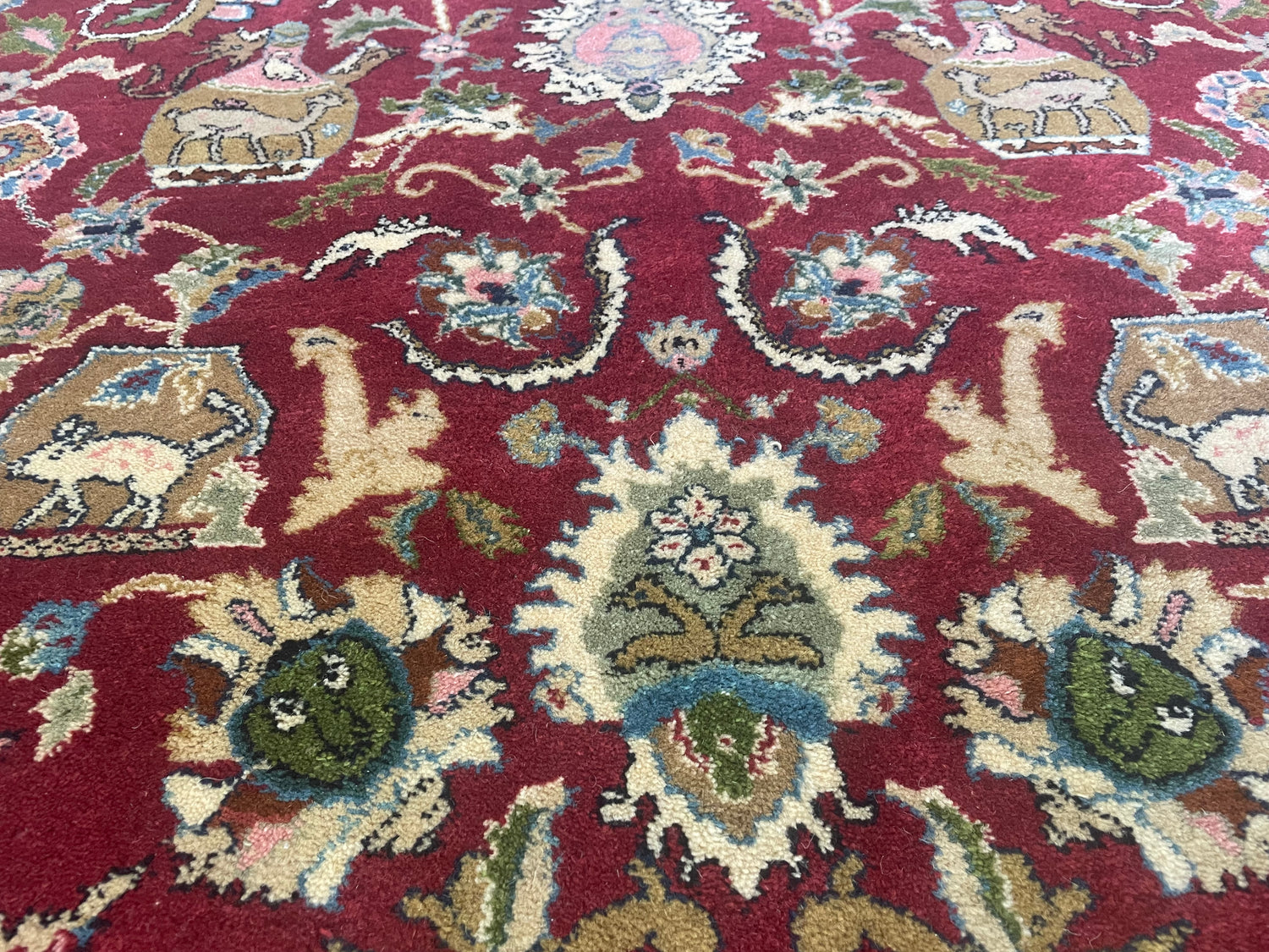 Handgeknoopt vintage Oosters tapijt – ca. 265 × 162 cm