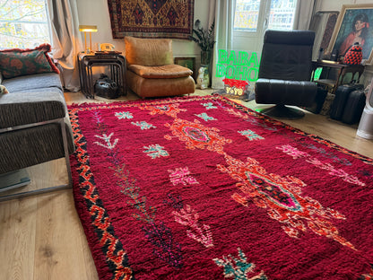 Handgeknoopt vintage Berber tapijt – 315 × 222 cm