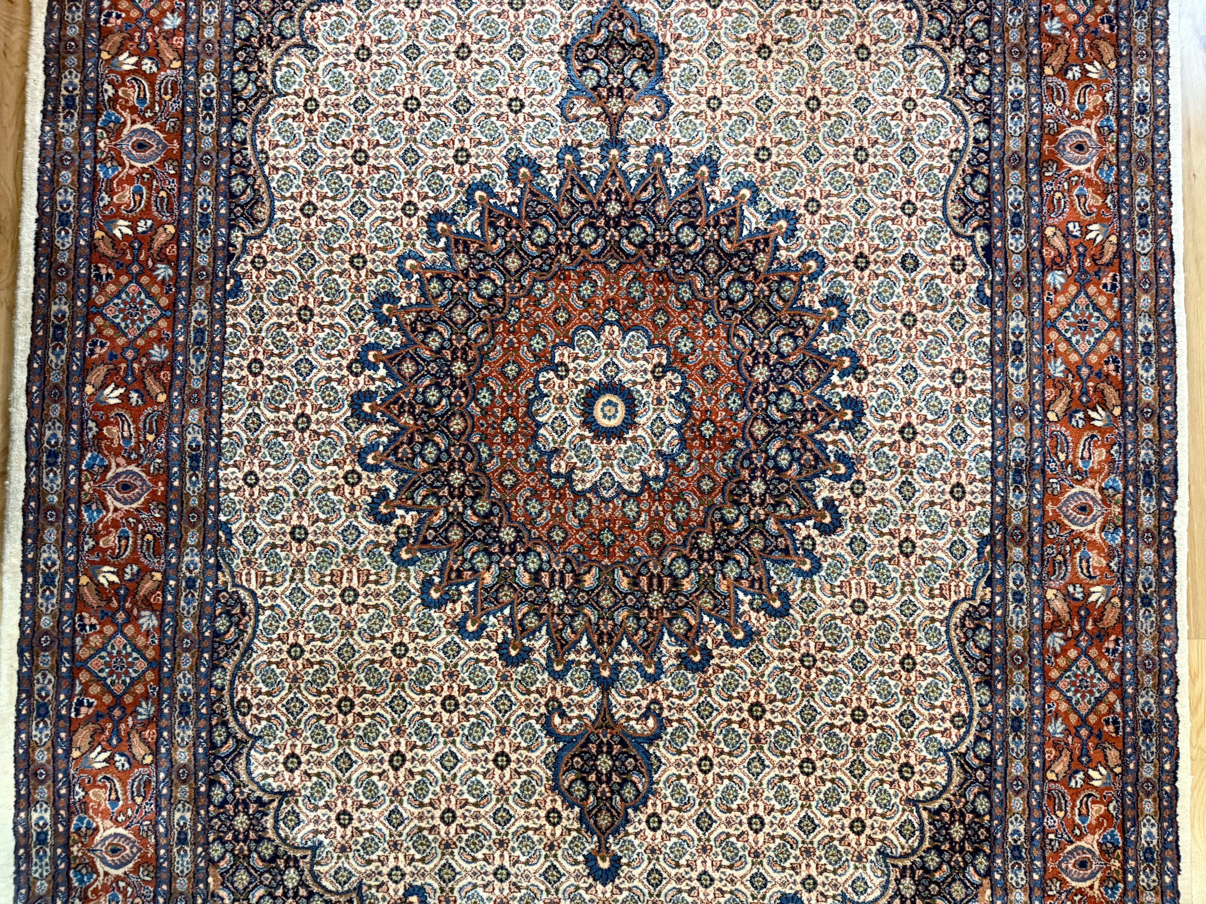 Handgeknoopt Oosters vintage tapijt – 310 × 200 cm – Professioneel gereinigd