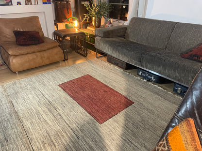 Handgeknoopt Gabbeh-stijl tapijt – ca. 282 × 190 cm