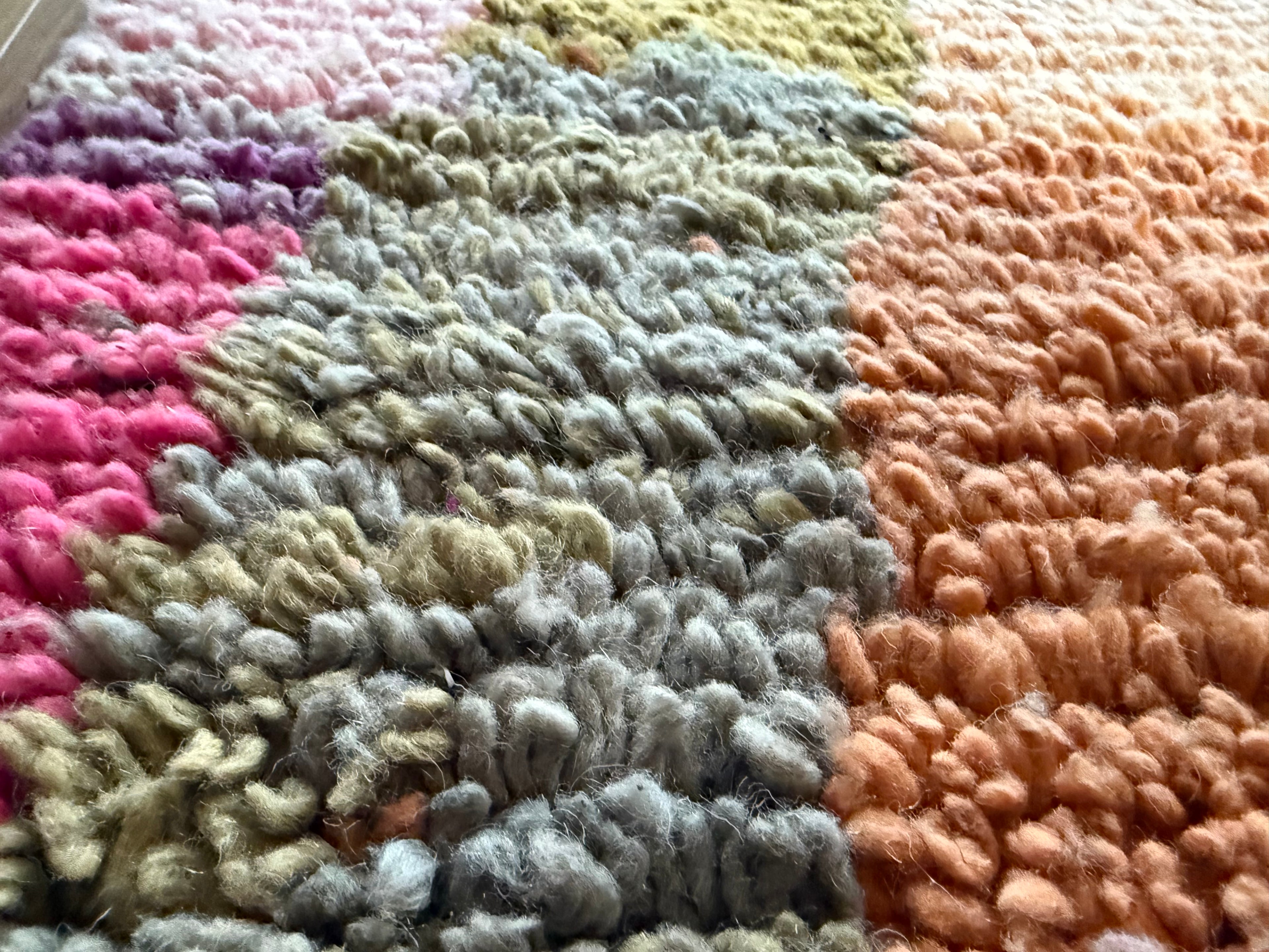 Marokkaans vintage Berber tapijt met zachte pasteltinten – 288 × 170 cm