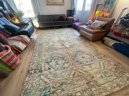 Handgeknoopt vintage tapijt uit Marokko – ca. 340 × 178 cm