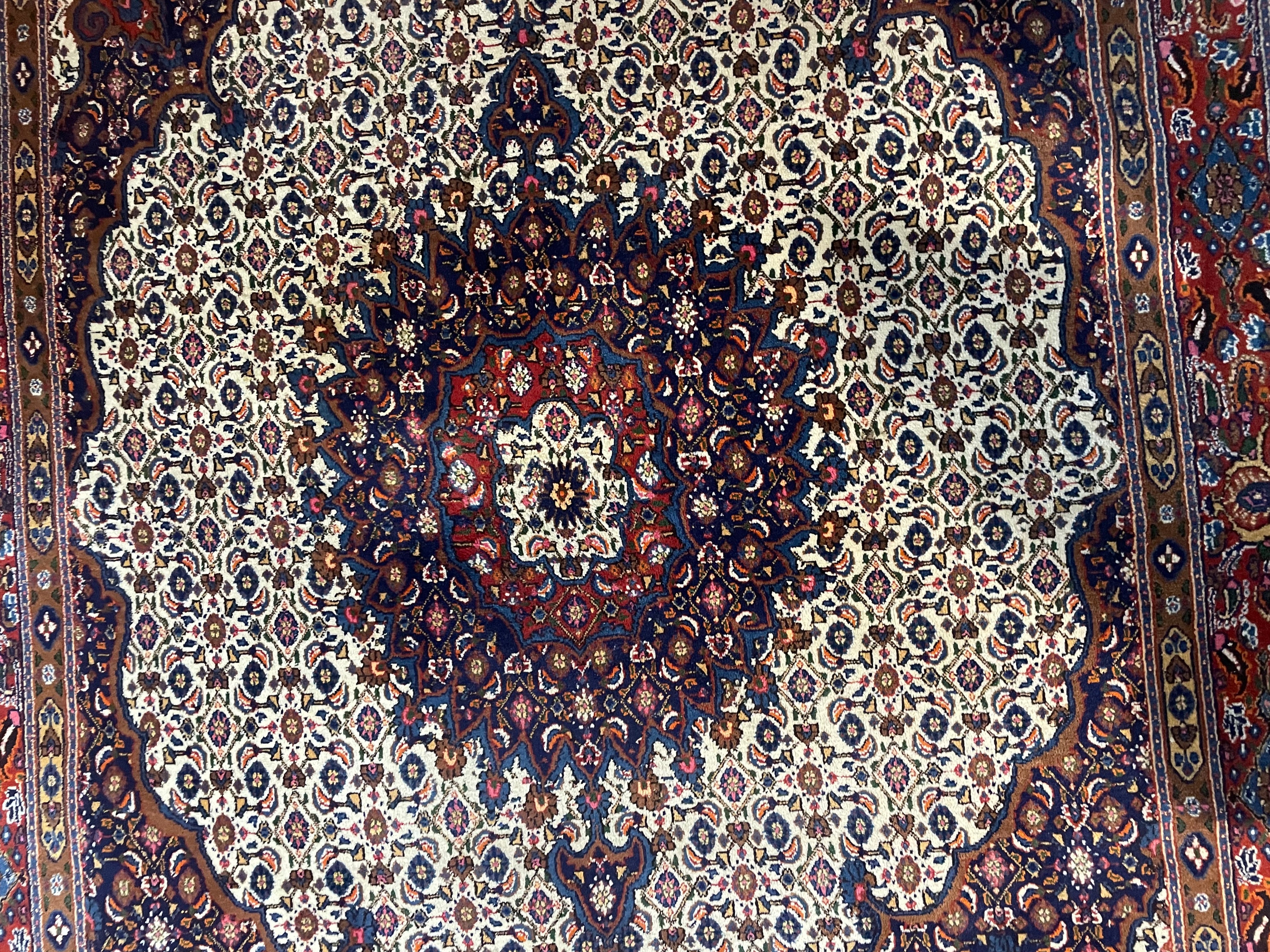 Handgeknoopt Oosterse Moud stijl tapijt – ca. 255 × 198 cm