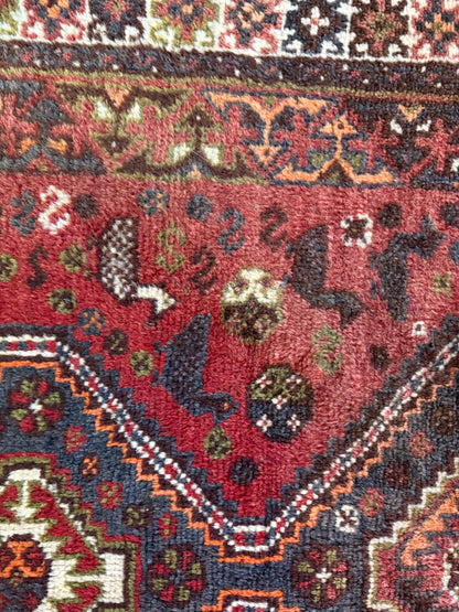 Handgeknoopt vintage oosters tapijt – 182 × 120 cm