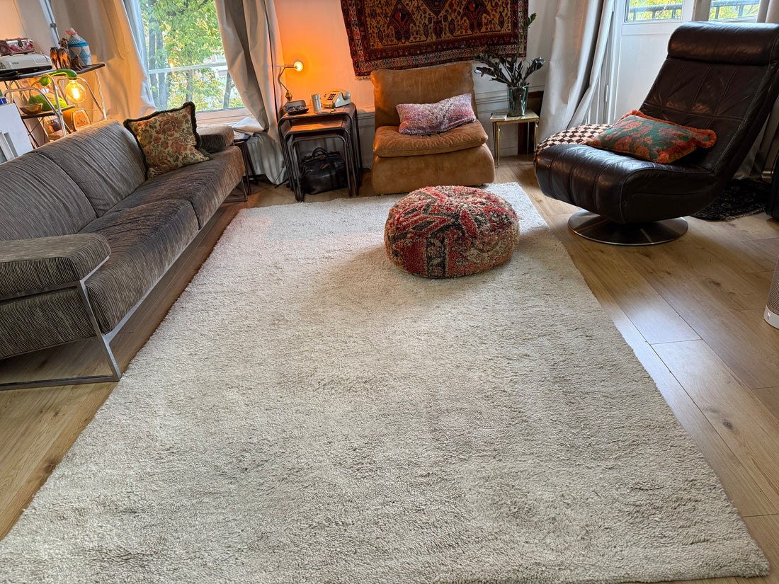 Handgeknoopt Berber tapijt – ca. 295 × 198 cm luxe atelier uitvoering