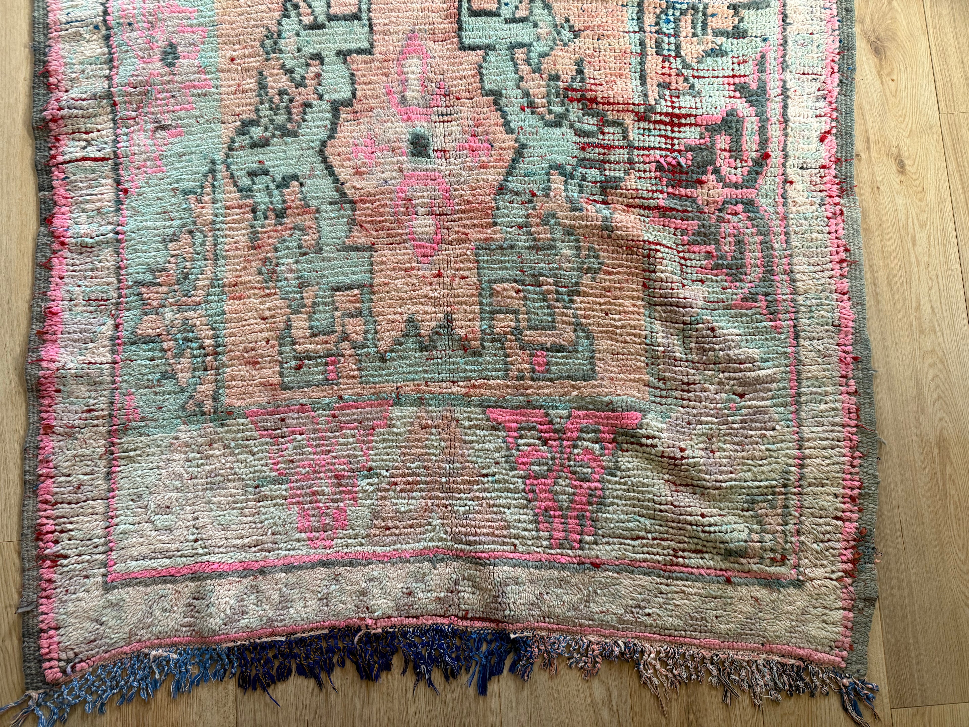 Vintage Marokkaans Berber tapijt (ca. 1950–1970) – 355 × 137 cm