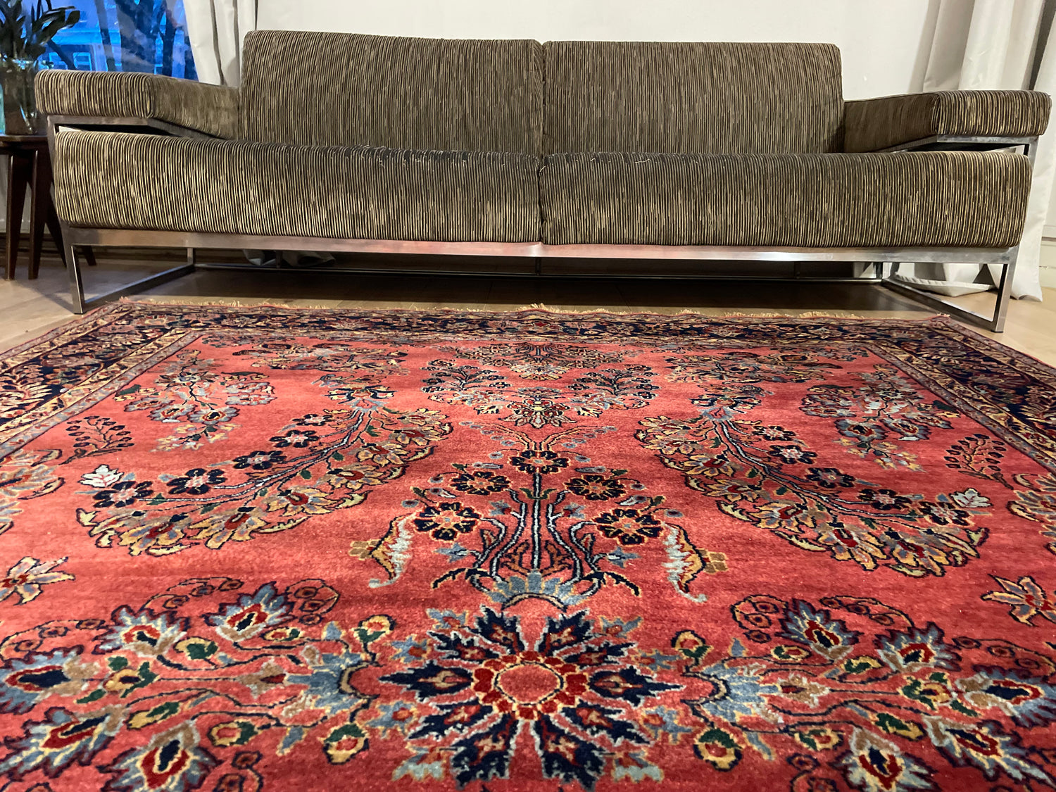 Handgeknoopt Oosterse Sarough tapijt – India – ca. 295 × 202 cm