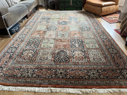 Handgeknoopt vintage Oosters India Bachtiari stijl tapijt – ca. 310 × 206 cm