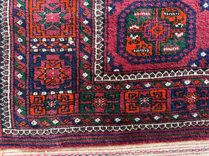 GEREINIGD Handgeknoopt Pakistaans Bochara tapijt 285×183 cm