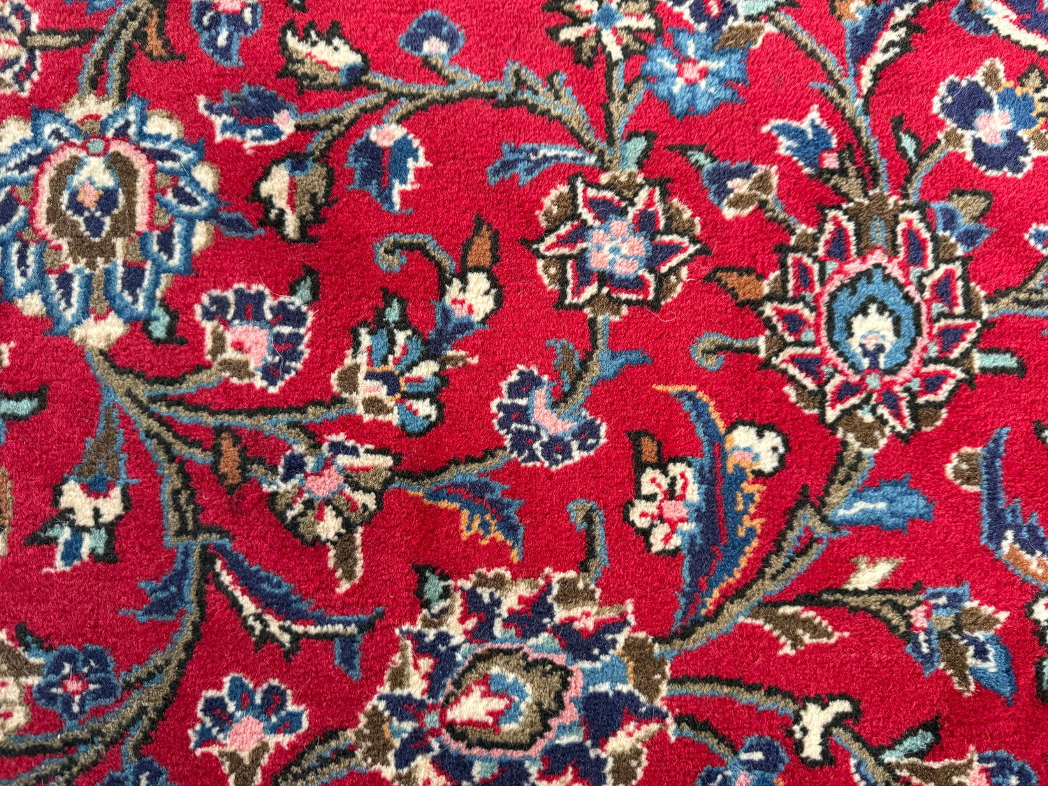 Groot handgeknoopt vintage tapijt – 352 × 247 cm