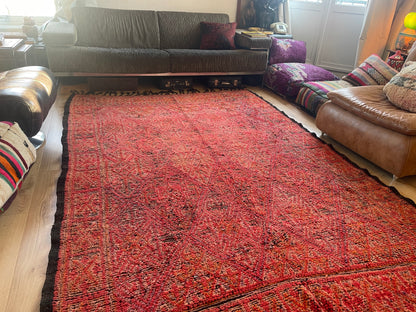 Handgeknoopt vintage Talsint tapijt – Marokko – ca. 296 × 187 cm