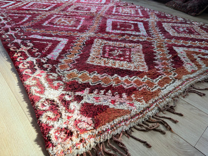 Tapete vintage marroquino de pelo alto – Atlas – 281 × 181 cm