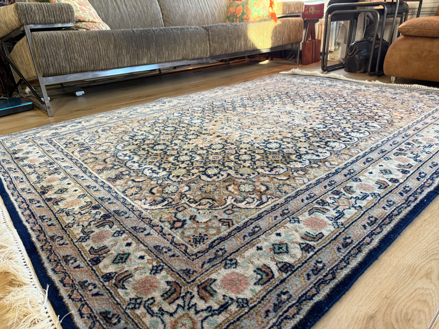 Handgeknoopt vintage klassiek tapijt – ca. 220 × 148 cm