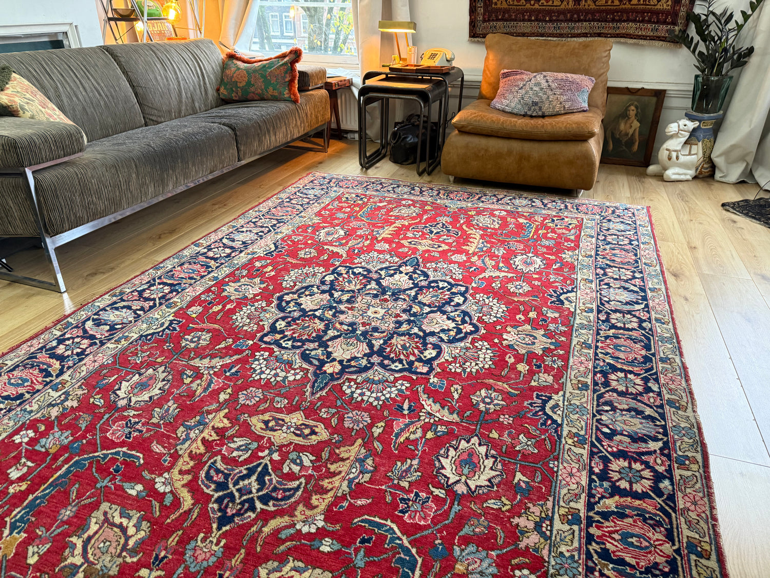 Handgeknoopt vintage tapijt – ca. 303 × 193 cm