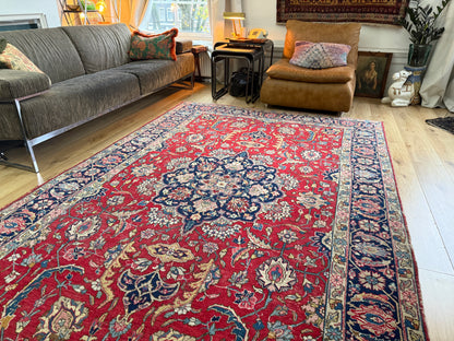 Handgeknoopt vintage tapijt – ca. 303 × 193 cm