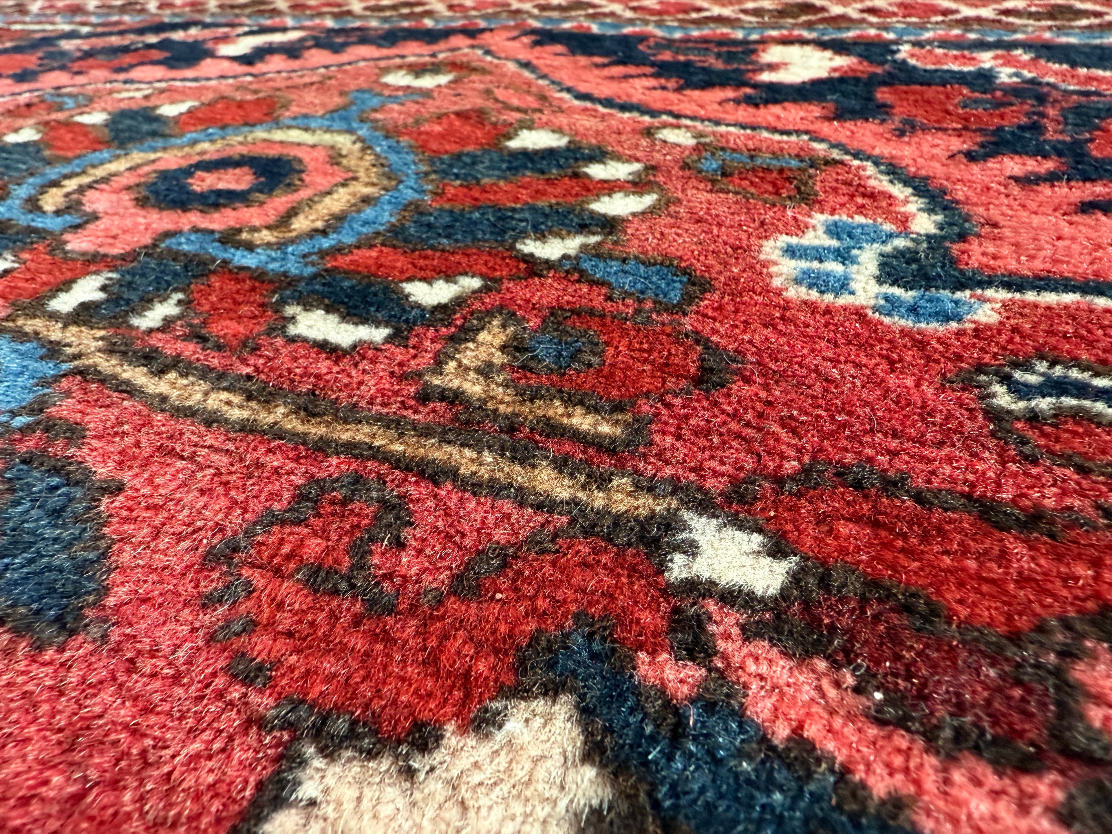 Vintage handgeknoopt Oosters tapijt met medaillon – ca. 318 × 226 cm