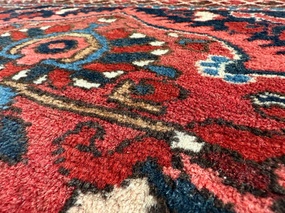 Vintage handgeknoopt Oosters tapijt met medaillon – ca. 318 × 226 cm