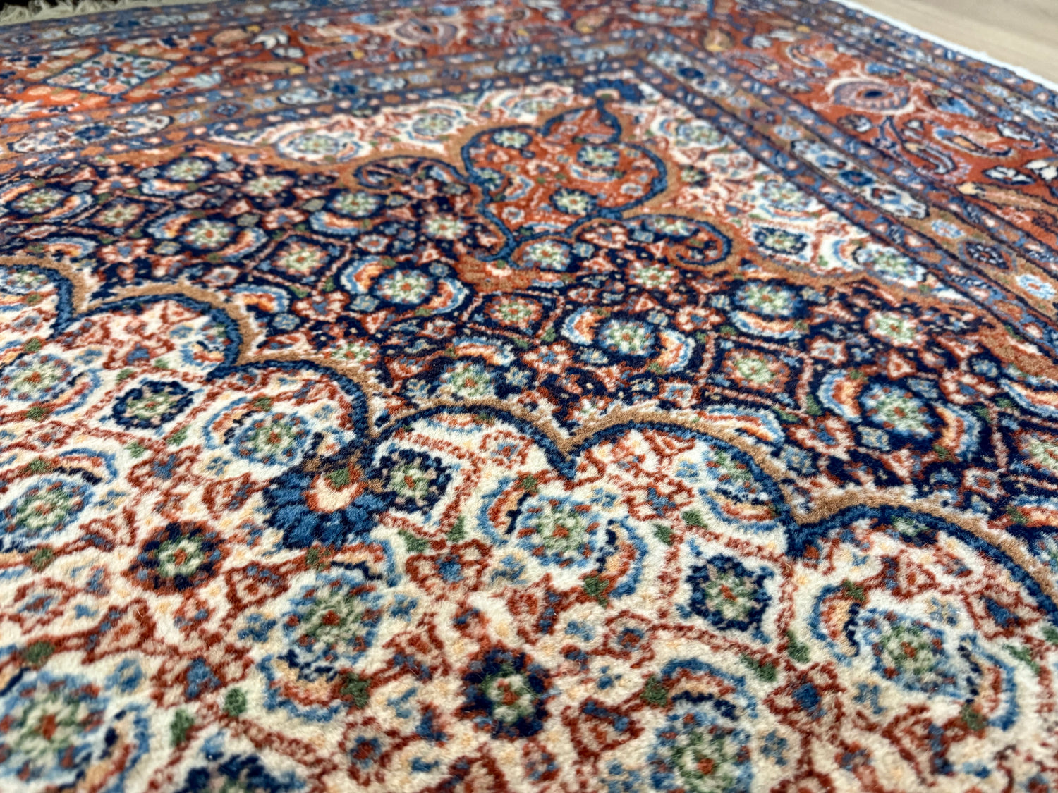 Handgeknoopt Oosters vintage tapijt – 310 × 200 cm – Professioneel gereinigd