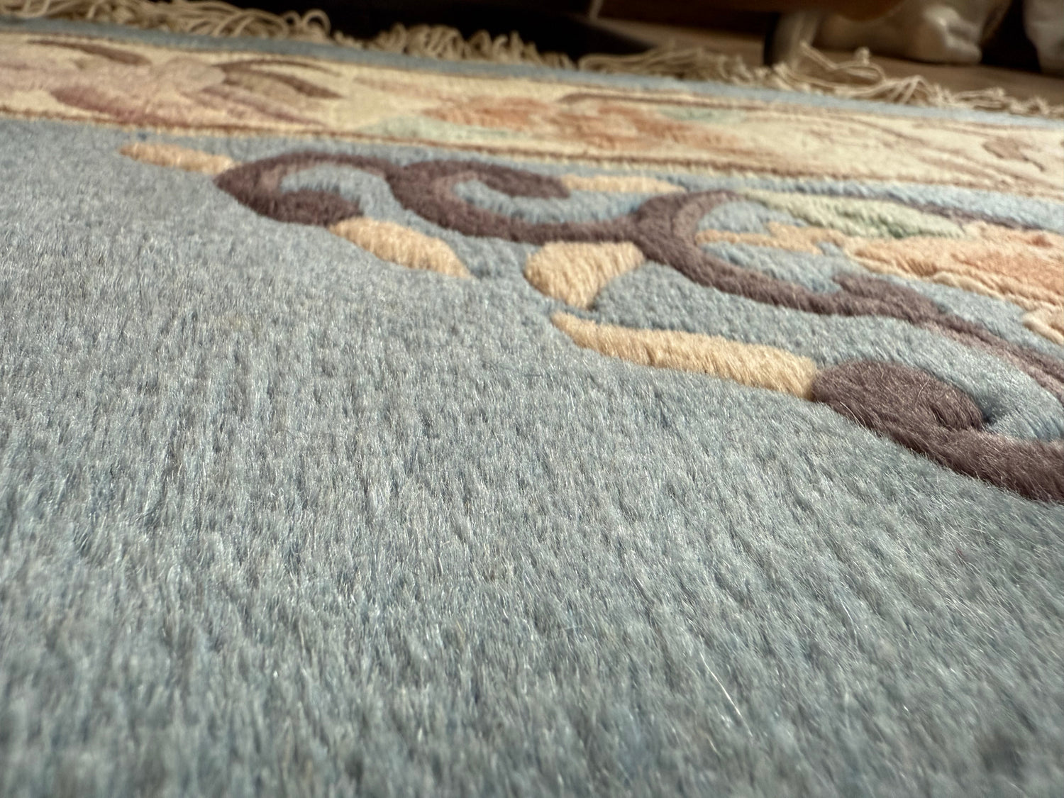 vintage Chinees Deco-tapijt – ca. 155 × 248 cm