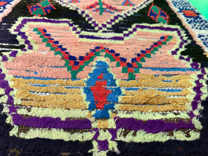 Handgeweven Berber loper uit Marokko – ca. 253 × 70 cm