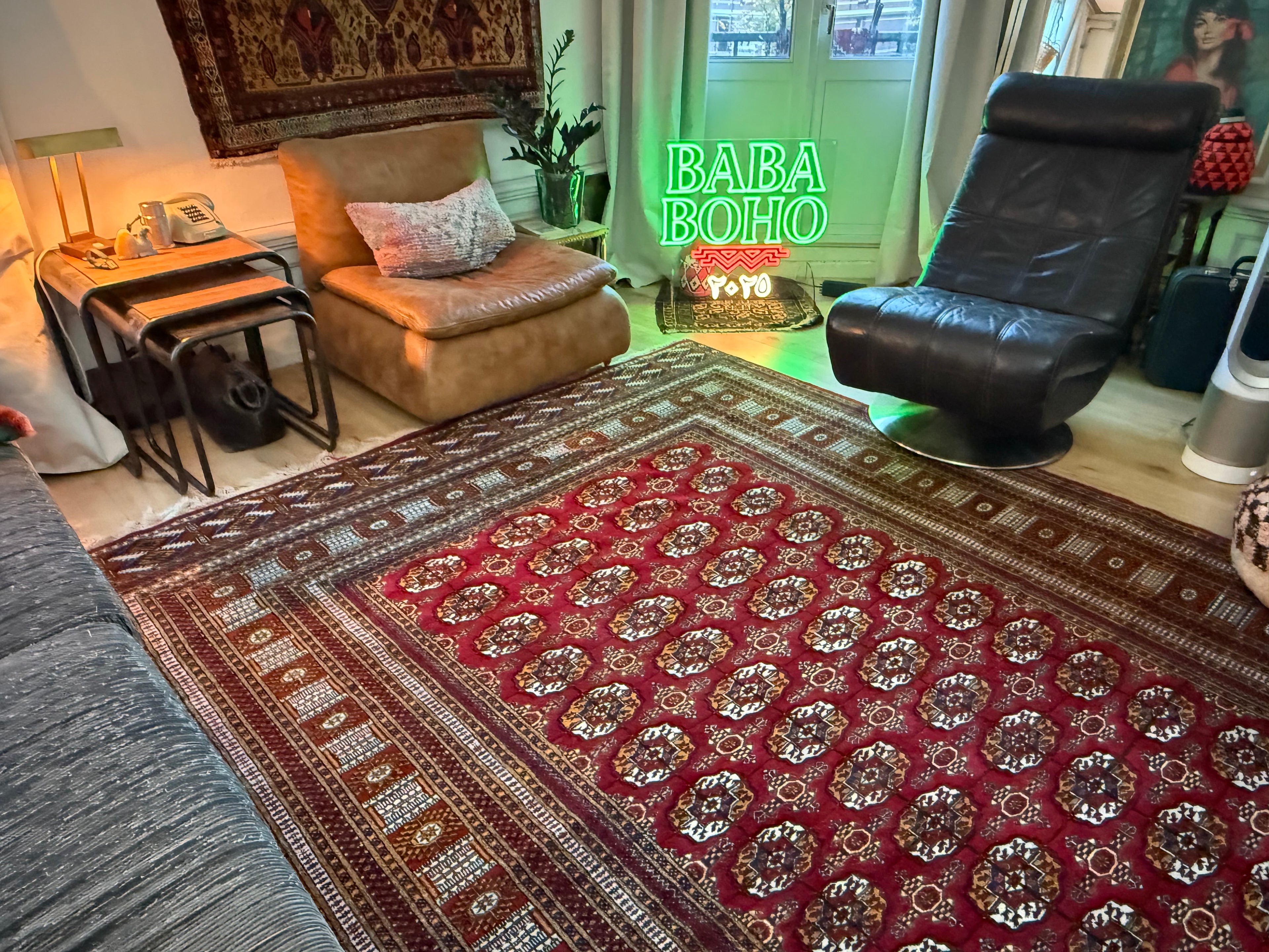 Handgeknoopt Bokhara tapijt – ca. 320 × 223 cm