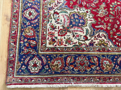 Handgeknoopt vintage Tabriz tapijt – ca. 301 × 205 cm