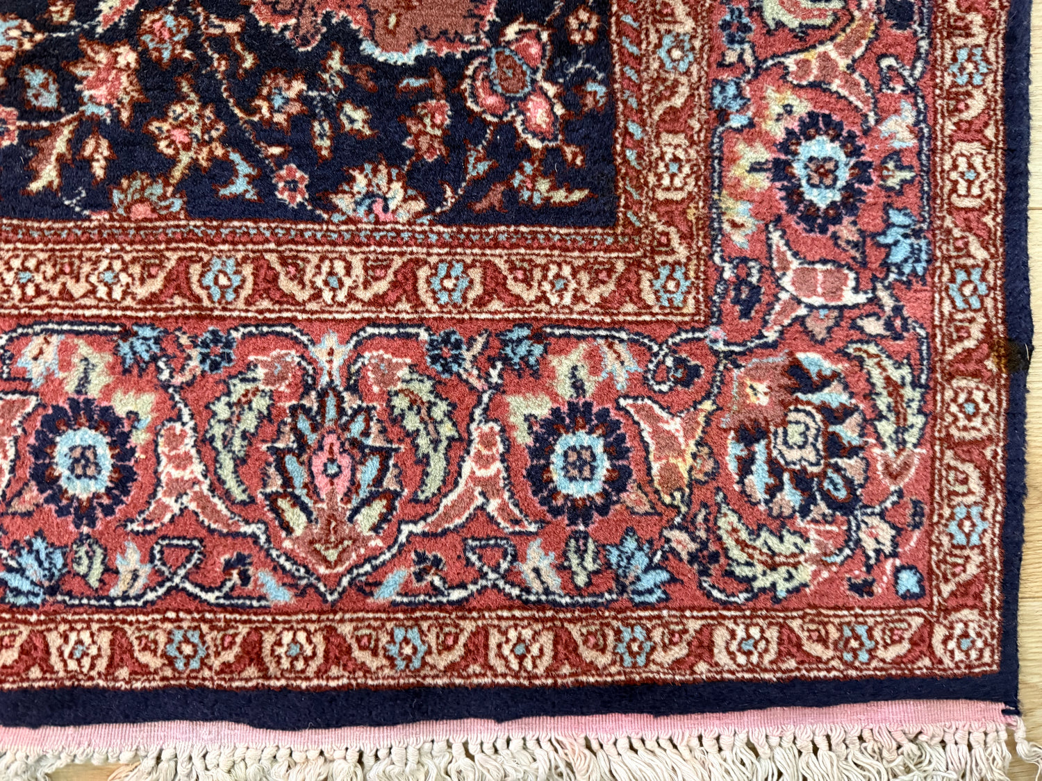 Handgeknoopt vintage Tabriz-stijl tapijt – ca. 208 x 128 cm