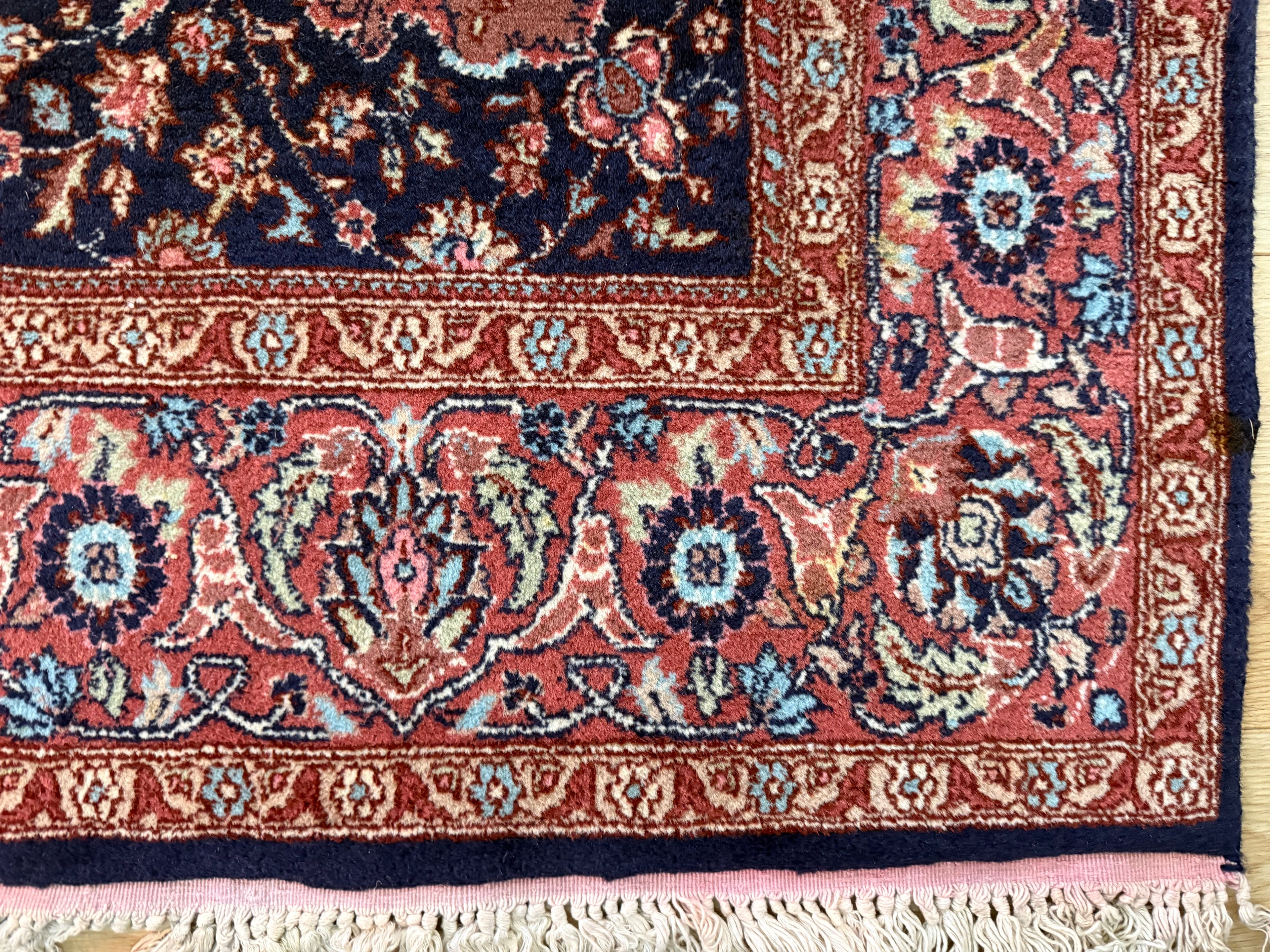 Handgeknoopt vintage Tabriz-stijl tapijt – ca. 208 x 128 cm