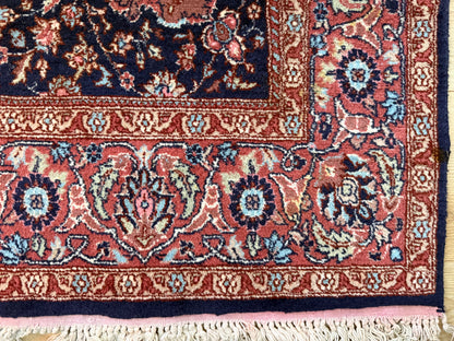 Handgeknoopt vintage Tabriz-stijl tapijt – ca. 208 x 128 cm