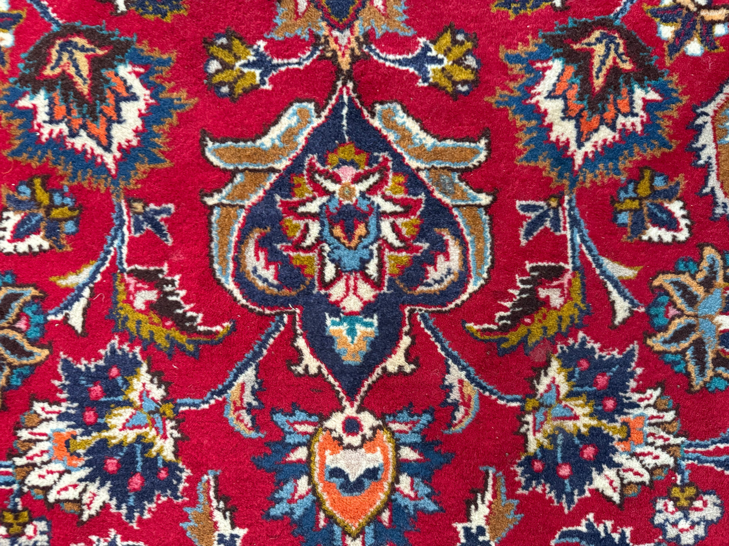 Großer Vintage-Perser-Medaillonteppich – 300 × 290 cm