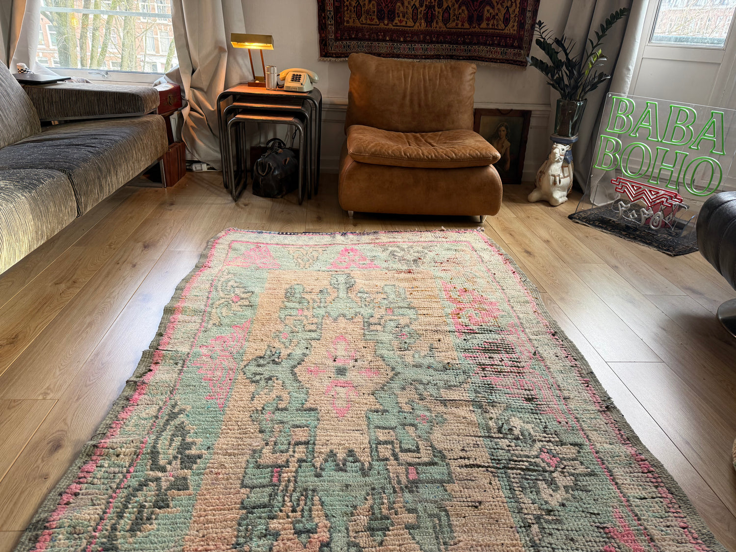 Vintage Marokkaans Berber tapijt (ca. 1950–1970) – 355 × 137 cm