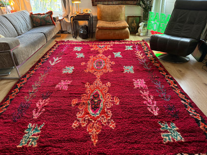 Handgeknoopt vintage Berber tapijt – 315 × 222 cm