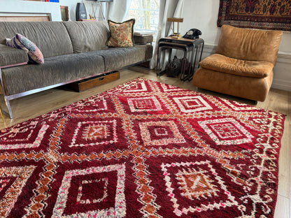 Tapete vintage marroquino de pelo alto – Atlas – 281 × 181 cm