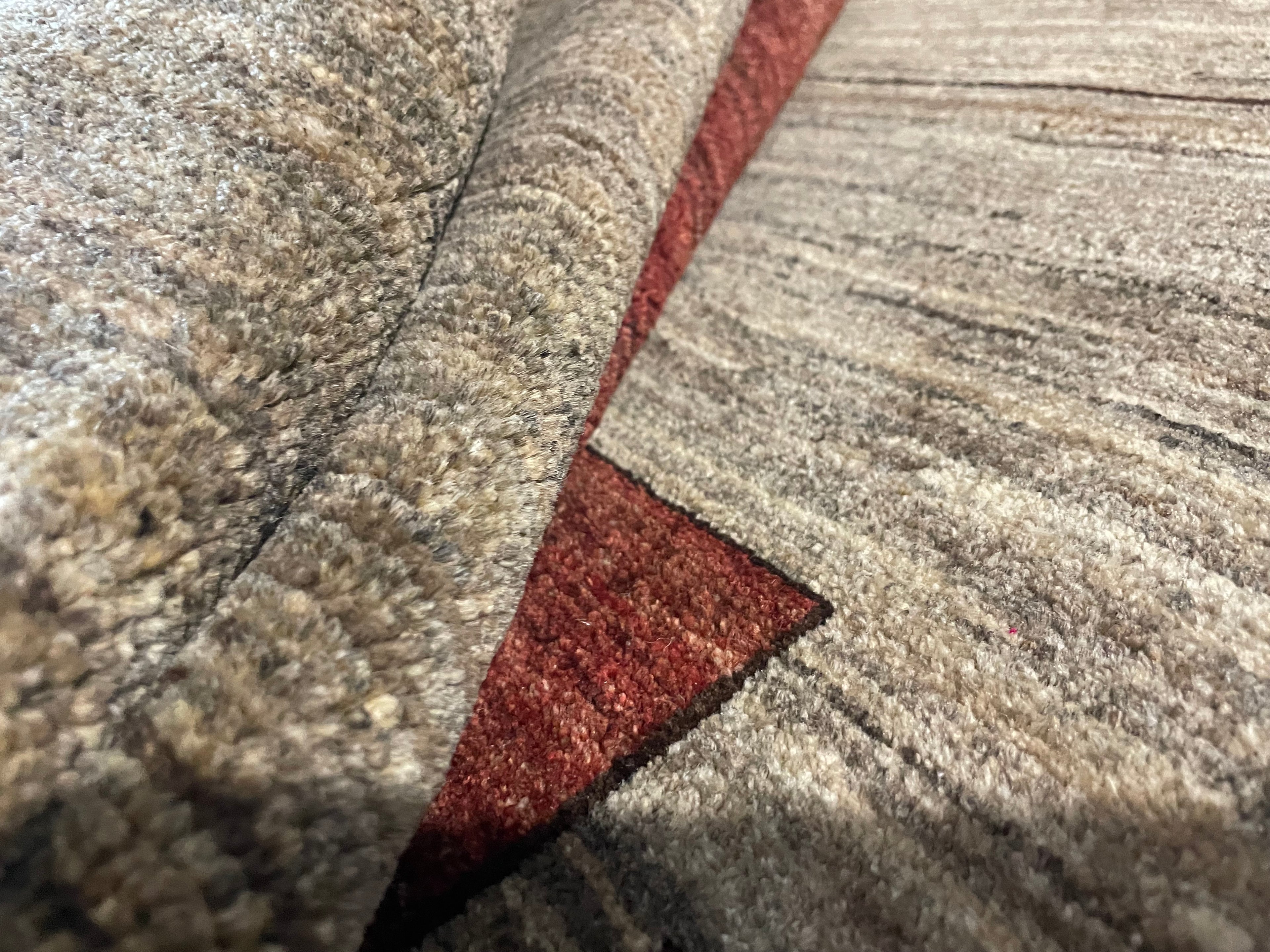 Handgeknoopt Gabbeh-stijl tapijt – ca. 282 × 190 cm